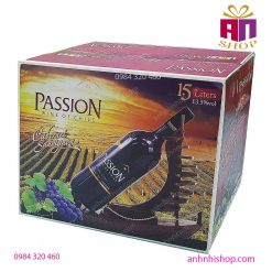 Hộp rượu thuyền vang Passion 1,5 Lít