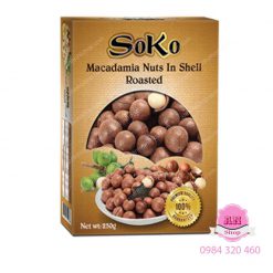 Hạt Mắc Ca Vỏ SOKO 250g