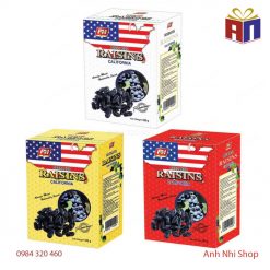 Nho khô PH Raisins 250g hình cờ Mỹ