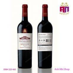 Rượu vang đỏ Chateau Cristo Cabernet 14.5% Chai750 ml