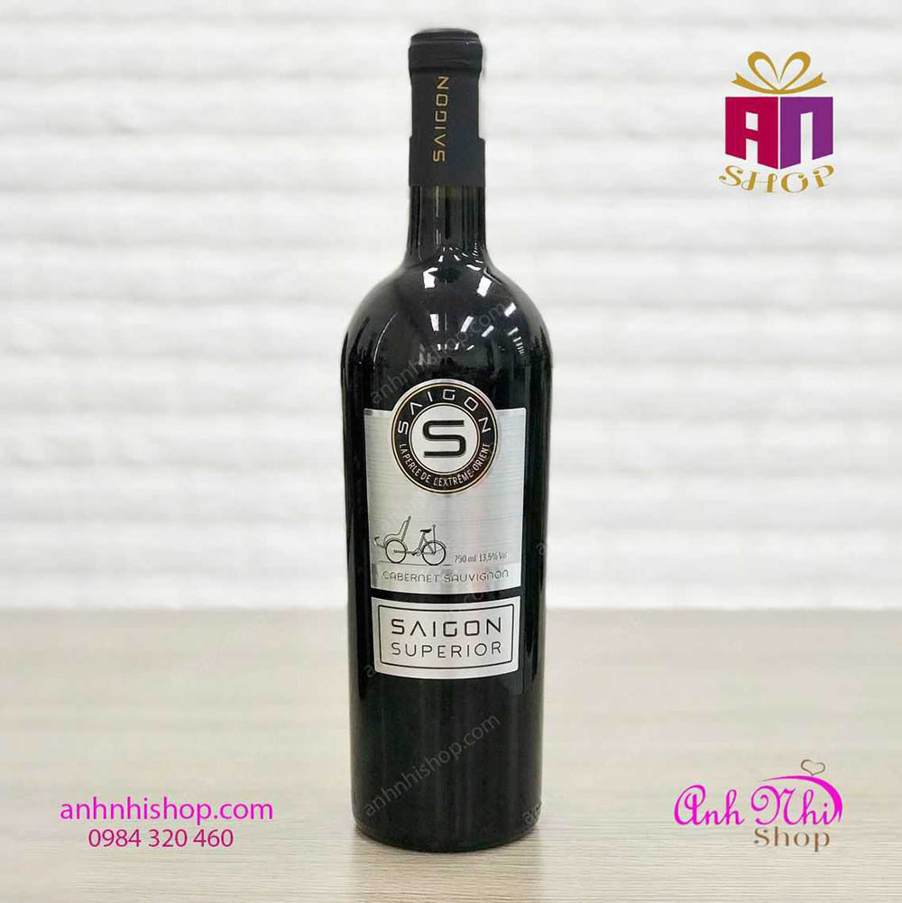 Rượu vang đỏ Sài gòn Superior 750ml 13,5%