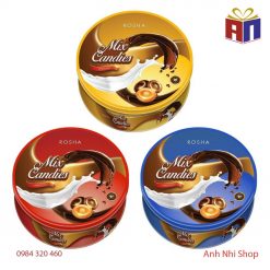 Kẹo Rosha 120g - Hộp thiếc tròn