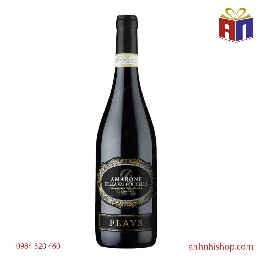 Rượu vang FLAVS AMARONE della 16% nhản đen