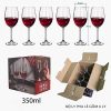 Bộ 6 ly rượu vang pha lê 350ml -L350