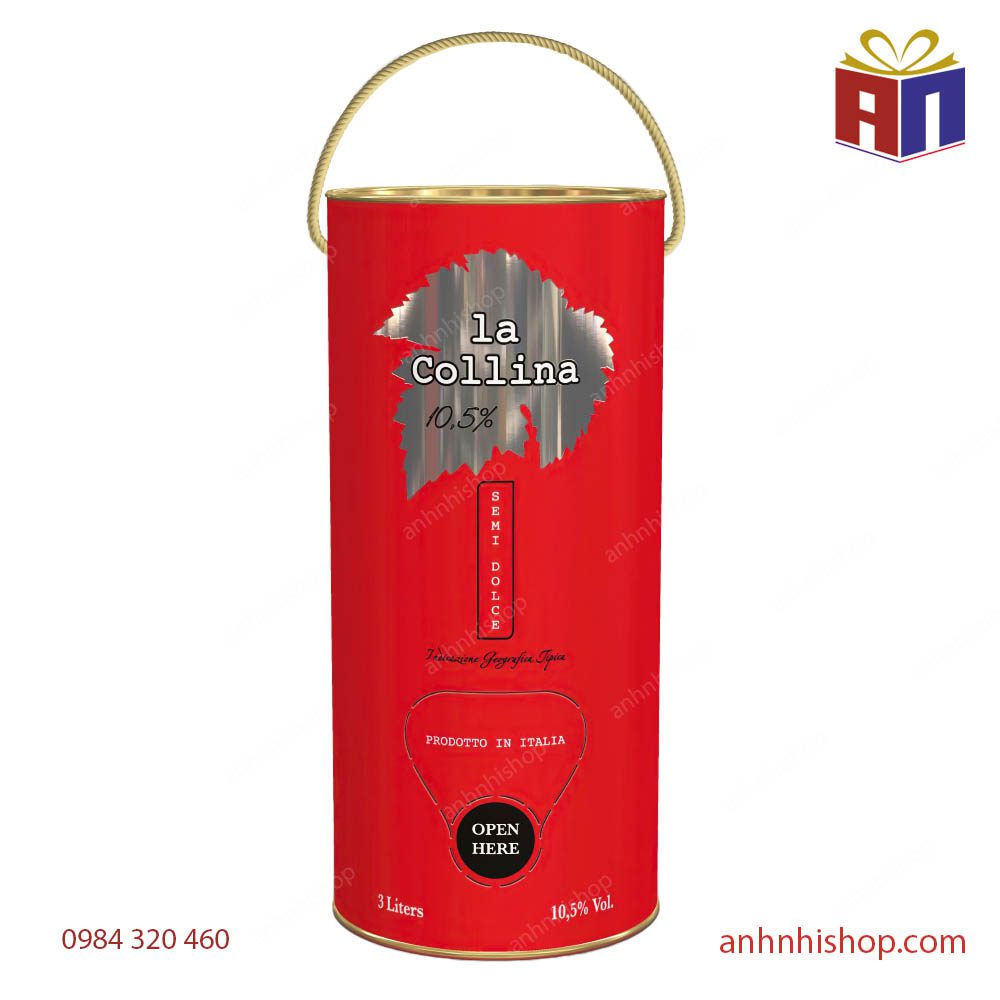 Vang ngọt La Collina ống 3L