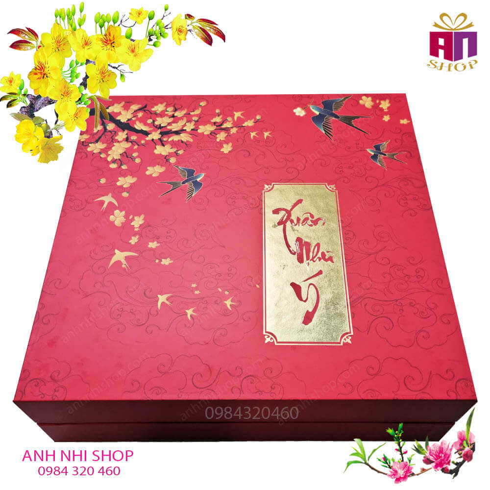 Hộp cứng đựng quà Hoa Mai