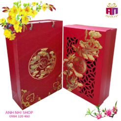 Hộp đựng quà 2 ngăn Xuân Đắc Lộc