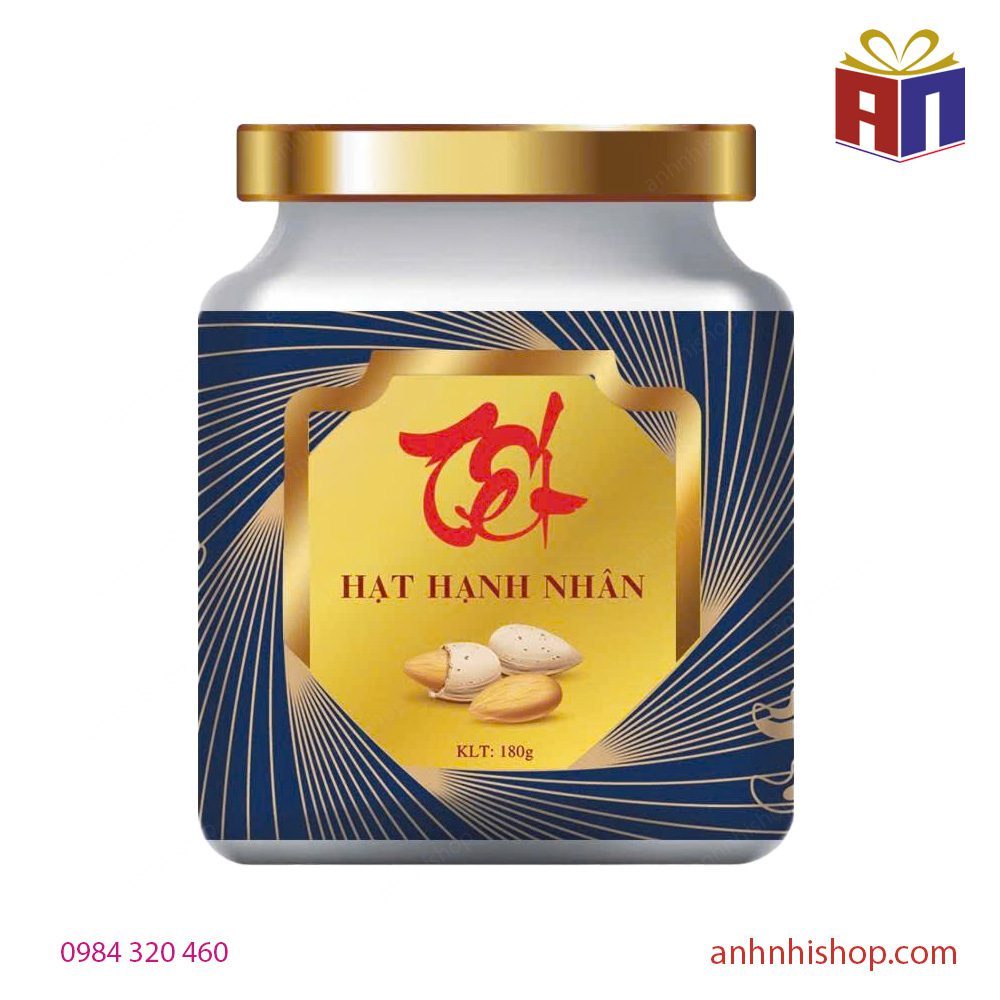 Hạt Hạnh nhân ANFA 180g - Hũ thủy tinh 4 Hạt Hạnh nhân ANFA 180g-Tết